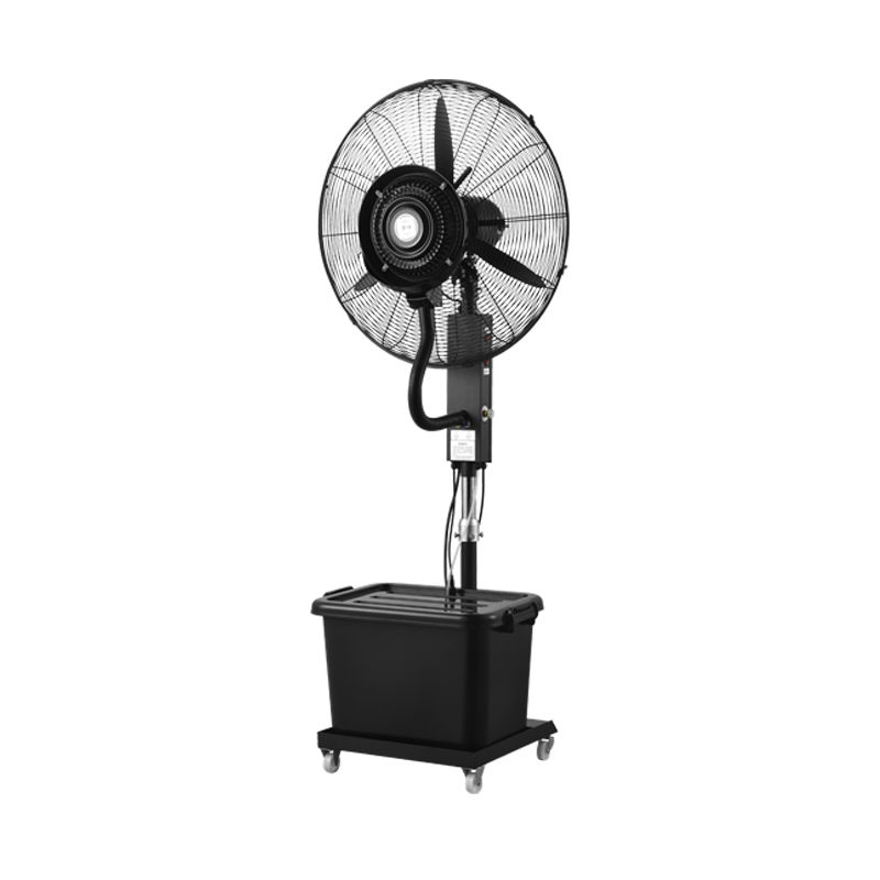 工业喷雾风扇水冷加水加湿雾化商用降温户外水雾落地摇头电风扇h675
