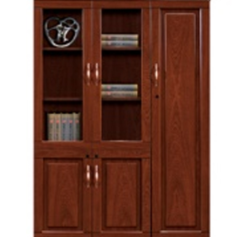 大央文件柜SL-103右 1350W*420D*2000H书架落地置物架客厅家用靠墙收纳柜子储物柜办公室文件柜简易书高清大图