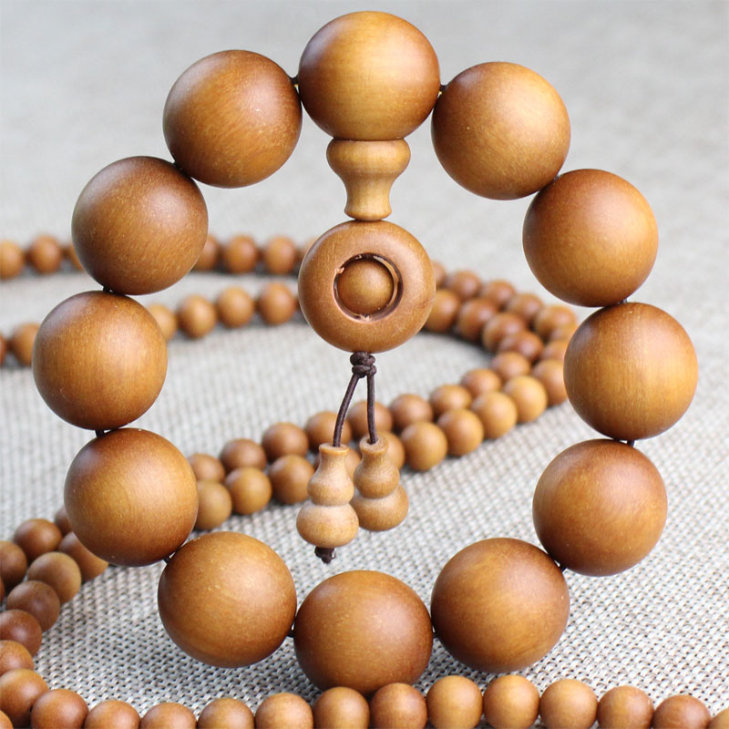 厂家直销印度巴比檀香木手链 男女佛珠念珠手串 檀香手链香味持久送女朋友老婆情人节七夕生日礼物