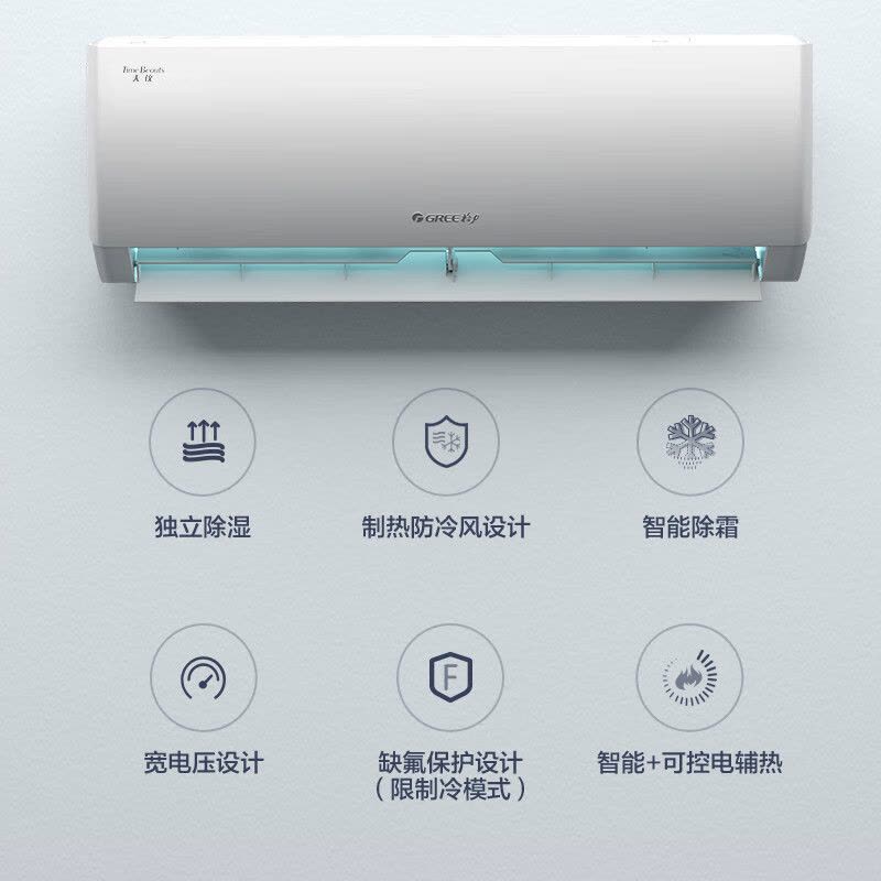 格力(GREE)1.5匹 天仪 新一级能效 变频 壁挂式卧室空调挂机 KFR-35GW/(35504)FNhAa-B1图片