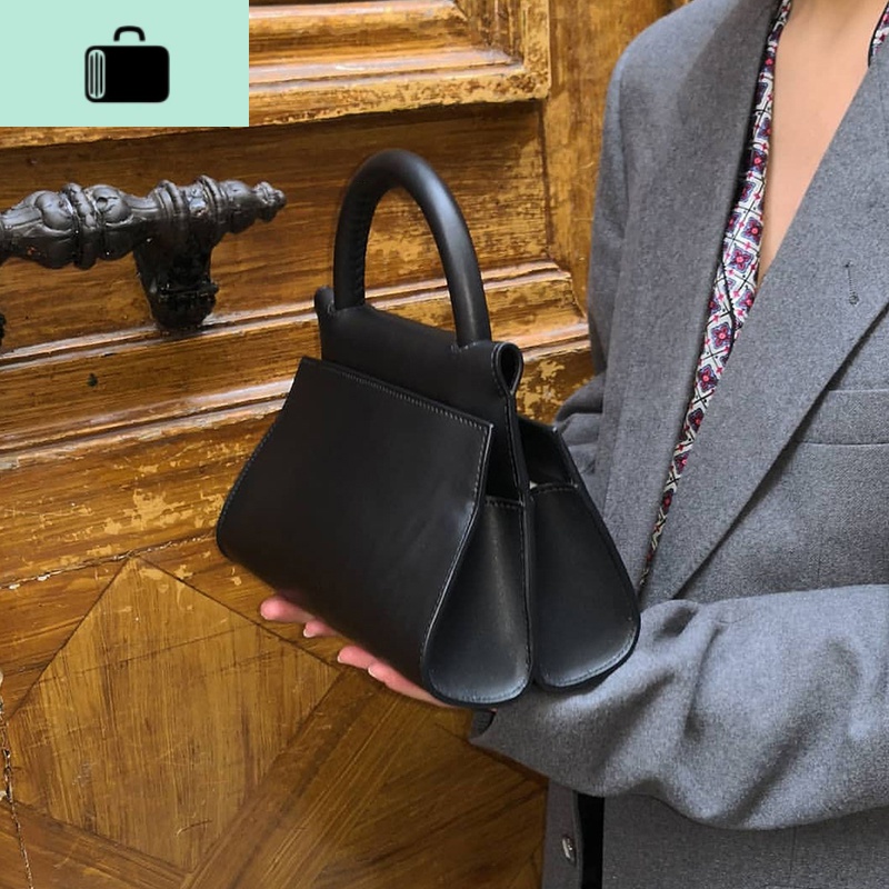 简约小众设计双面可爱包女2020新款复古气质百搭手提单肩斜挎小包NEWLAKE高清大图