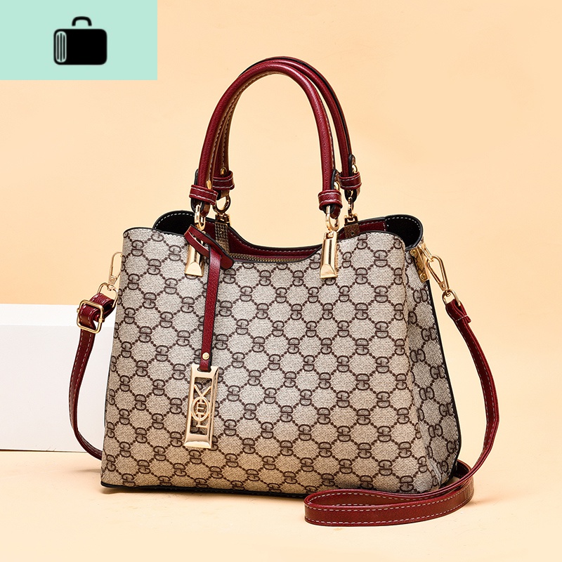 时尚手提大容量中年母亲节送妈妈包女包新款大气斜挎洋气百搭2020NEWLAKE高清大图