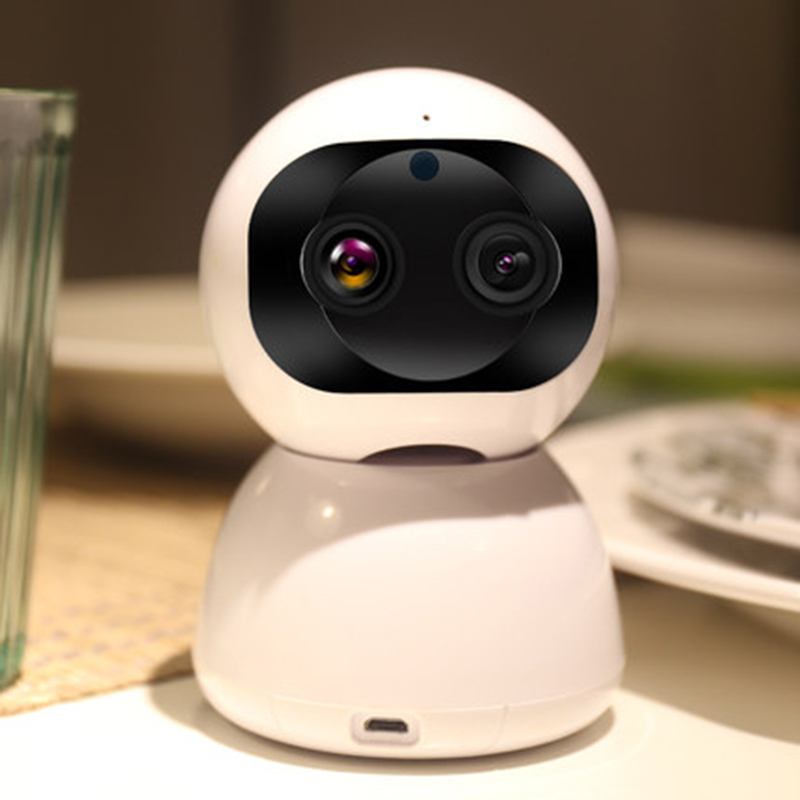 无线wifi手机远程网络家用监控双摄变焦高清摄像头