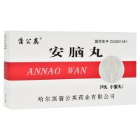 蒲公英 安脑丸 6丸/盒 清热解毒醒脑安神头痛眩晕高血压脑中风抽搐眩晕豁痰开窍高热神昏 1盒装