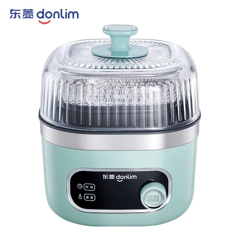 东菱(DonLim)空气炸锅家用多功能大容量 智能可视无油烹饪 全自动薯条机电炸锅DL-7711薄荷绿全配置