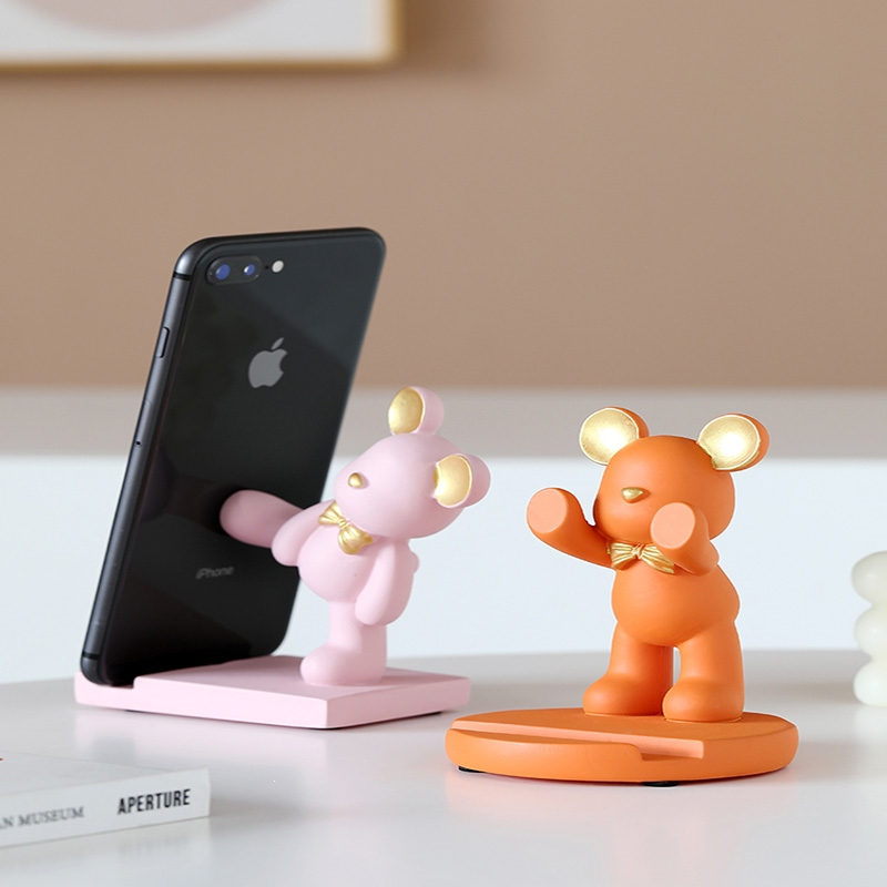 法耐办公室桌面手机支架小摆件女生创意装饰品可爱小物件