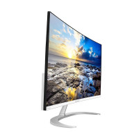 大水牛BUBALUS Q3000 23.8英寸电脑显示器LED背光宽屏高清显示器液晶显示器曲面显示器DIY电脑显示器组装机显示器白色显示屏