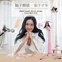 适用 主通用型约多支架网红直立式配件补光灯三脚手机直支架