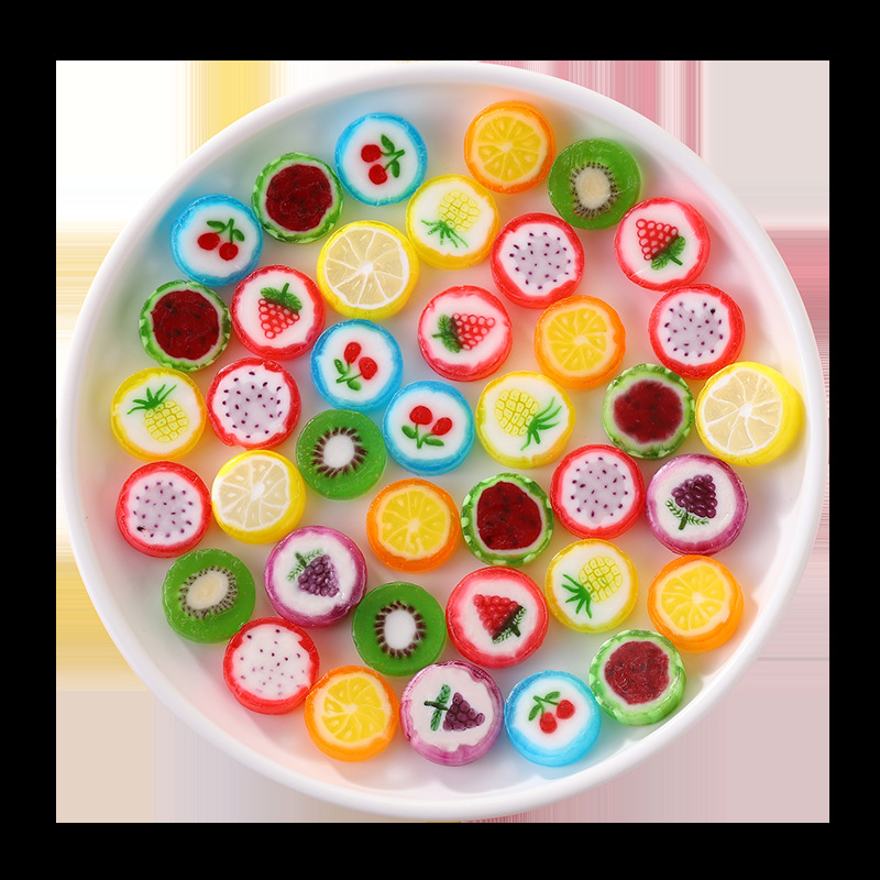 [约400颗]500g*2袋 混合味水果味切片糖网红糖果混合多口味儿童小零食喜糖棒棒糖囤货批发高清大图