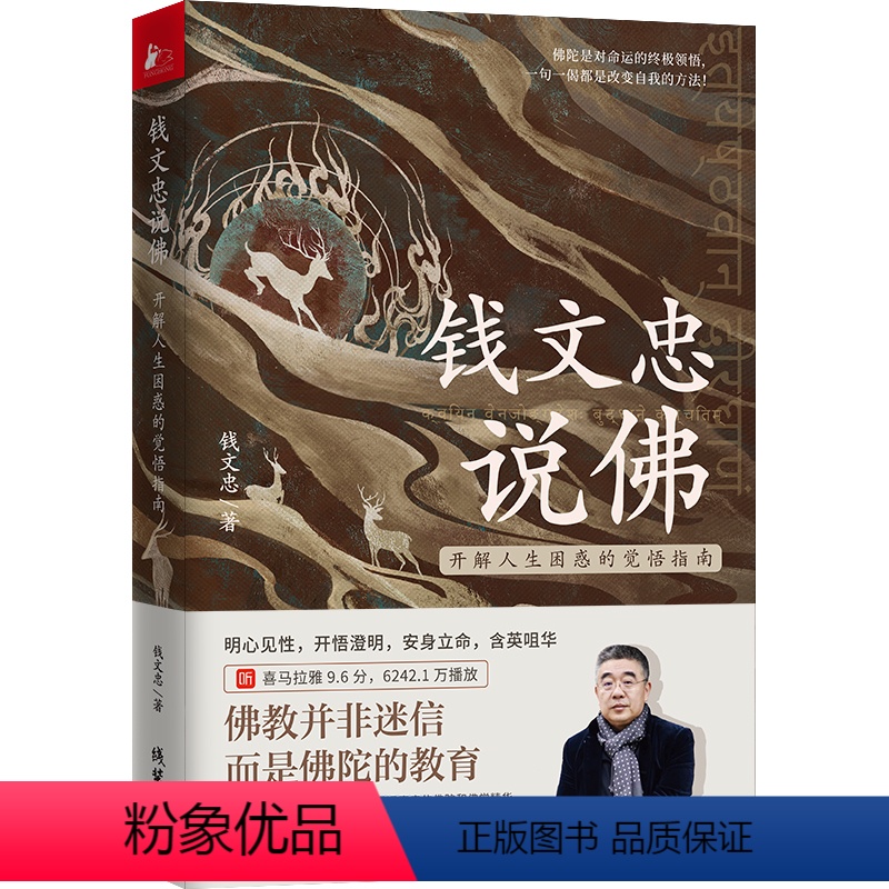 [正版]钱文忠说佛:开解人生困惑的觉悟指南 剖析佛文化丰富的历史内涵讲述佛陀精彩的历史轨迹佛学书籍