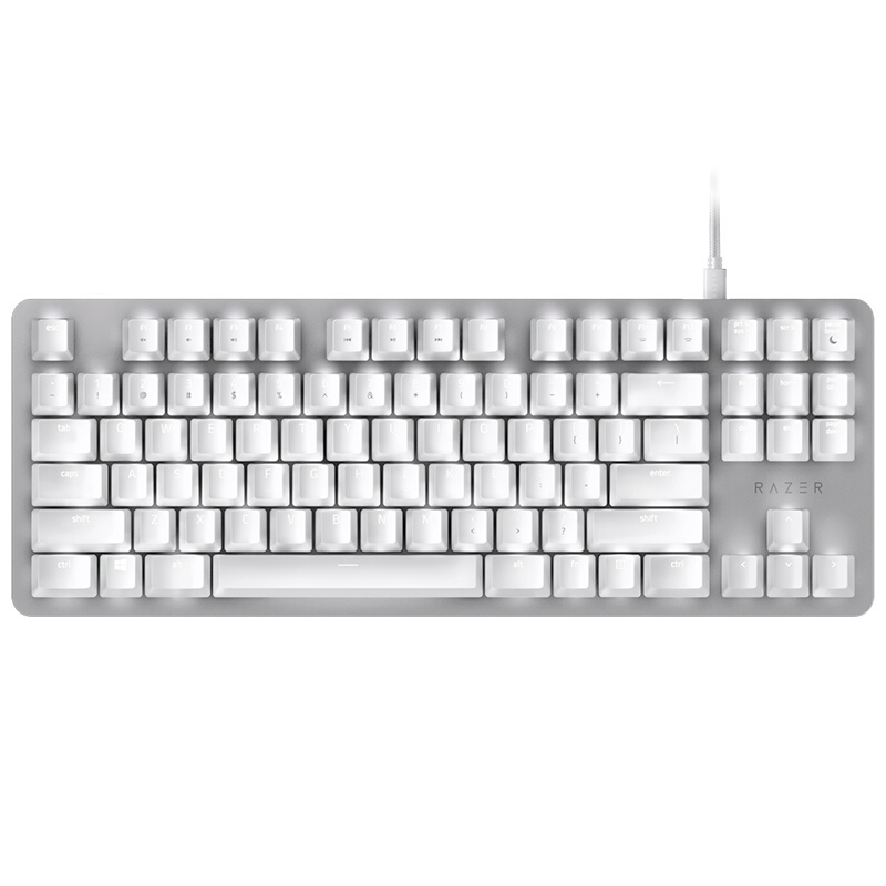 雷蛇(Razer)键盘黑寡妇蜘蛛轻装版白色报价_参数_图片_视频_怎么样_问答