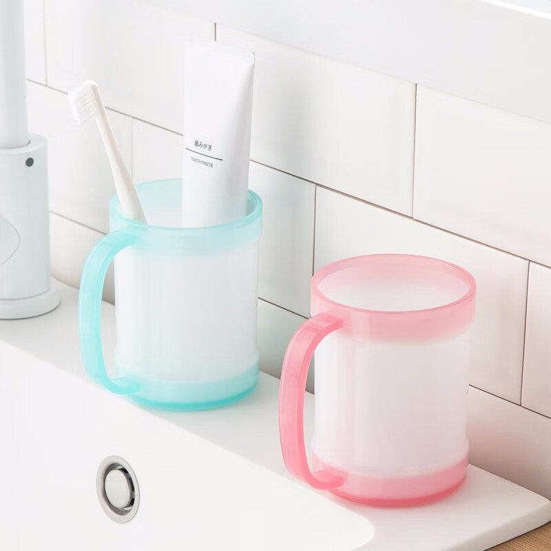 茶花(CHAHUA)370ml甜圈口杯绿色054004高清大图