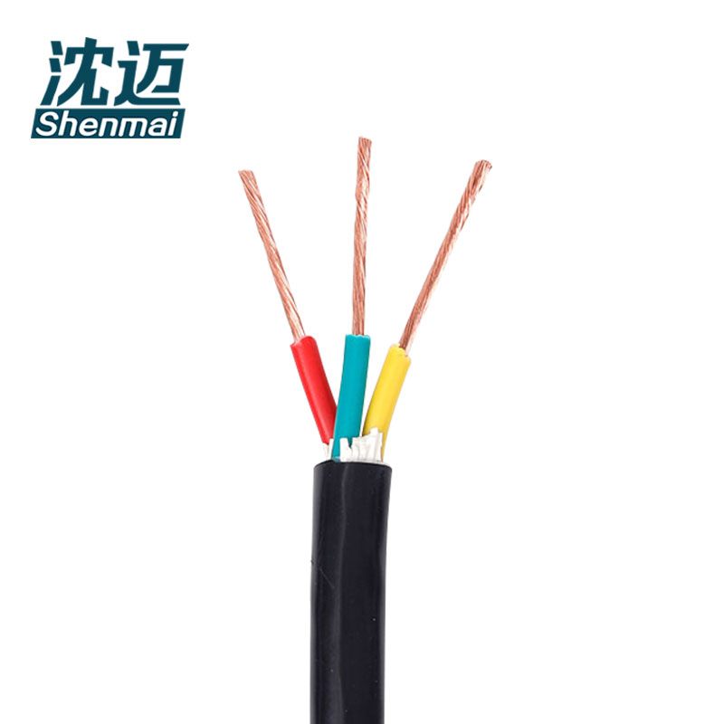 沈迈 铜芯通用软电线 ZC-RVVZ-0.6/1kV-3*4平方 1米高清大图
