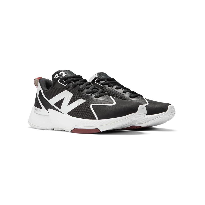 新百伦(New Balance)女棒球鞋轻便缓震透气舒适耐磨户外运动鞋 Black/White 35