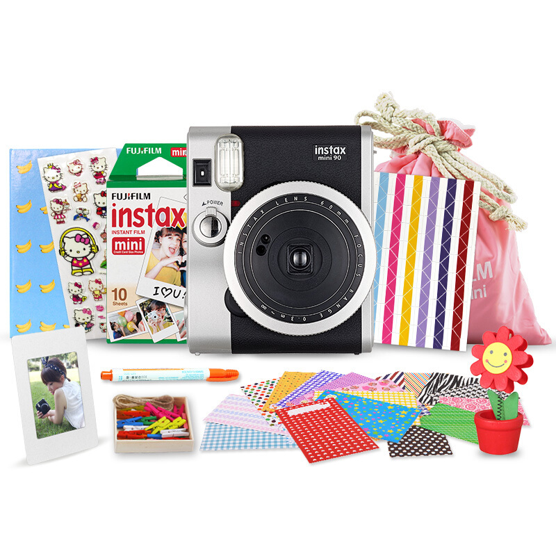 富士(FUJIFILM)INSTAX 一次成像相机 MINI90相机 黑色