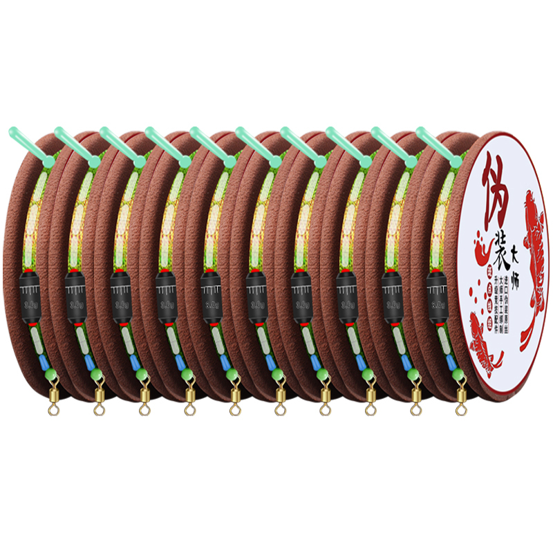 10卷斑点线组鱼线套装全套组合钓鱼主线鲫鱼鱼具渔具渔线柔软8字环27