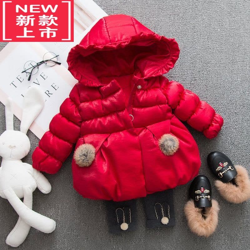 可莉允童装冬装女童加厚棉衣外套1-2-3岁0女宝宝棉袄婴儿童洋气冬季棉服图片