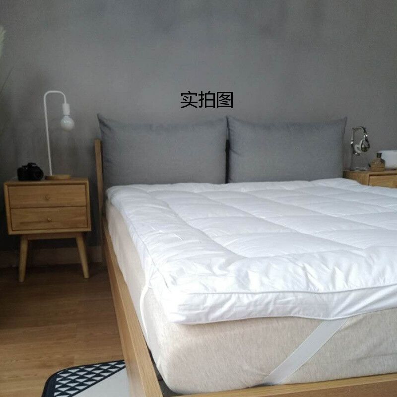 洛菲源 全棉133*100包布床褥垫 加厚床上保护垫 200*200cm 条高清大图