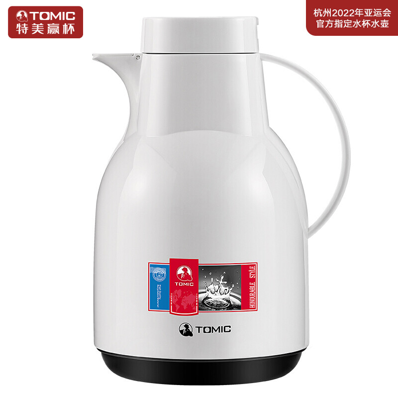特美刻(Tomic)保温壶1.5L大容量学生宿舍暖水壶玻璃内胆热水瓶