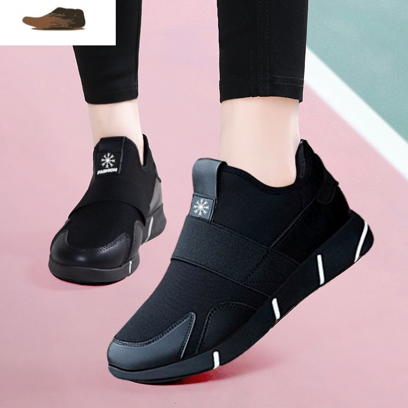 ideamini内增高运动鞋女士一脚蹬单鞋软底防滑上班时尚休闲旅游老北京