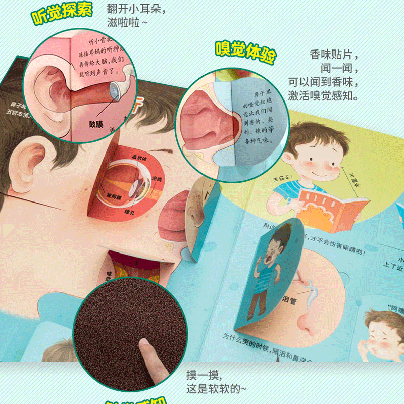 [醉染正版]我们的身体立体书儿童3d立体书人体揭秘系列百科精装绘本适合6-7-8-10岁以上儿童生日礼物翻翻书3-5-1高清大图
