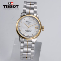 [低至5折]天梭(TISSOT)瑞士手表 豪致系列钢带女士机械表 T086.208.22.116.00