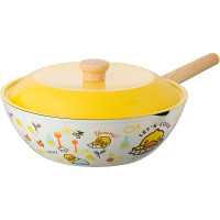 炊大皇(COOKER KING) 小黄鸭炒锅 32cm 家用炒锅不粘锅少油烟炒菜锅煎锅电磁炉通用CG32XHY