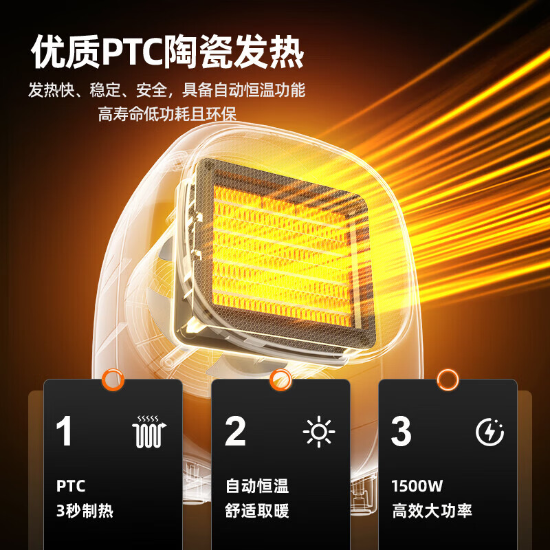 MACAIIROOS迈卡罗 暖风机MC-NF151高清大图