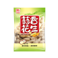 徽记 休闲零食 带壳花生 炒货 蒜香花生300g