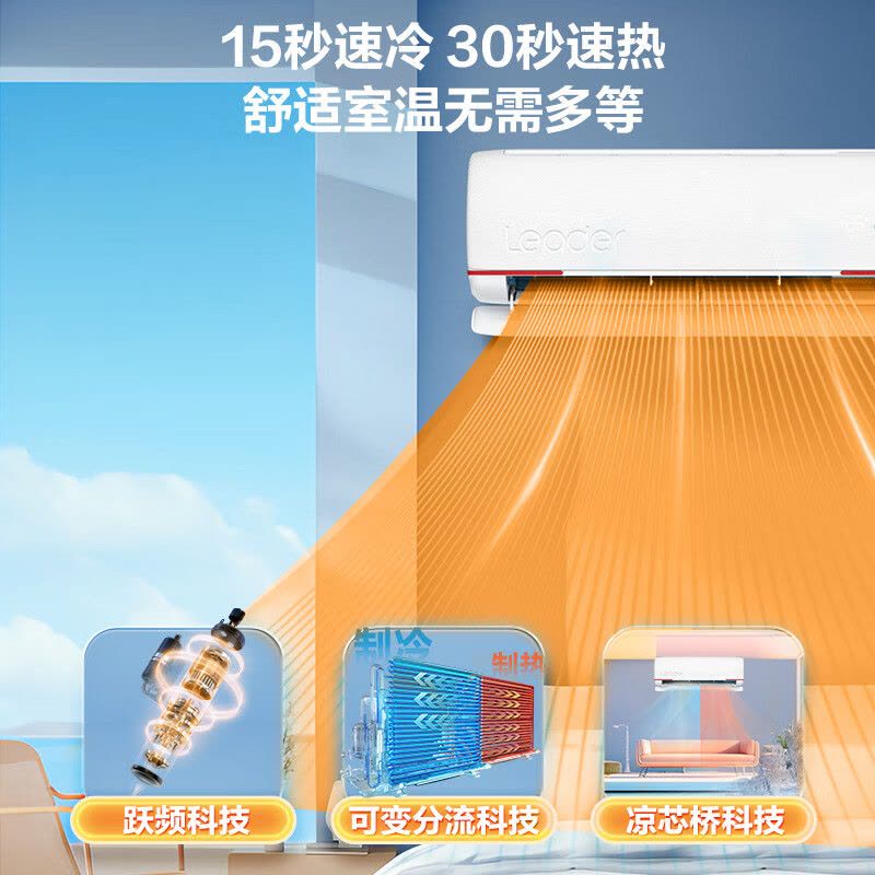 海尔智家Leader1.5匹空调P新一级变频节能挂机自清洁客厅国补补贴以旧换新KFR-35GW/05LKG81TU1图片
