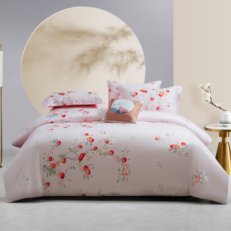 梦洁家纺 梦洁纯棉印花四件套：平安如意1010189098高清大图