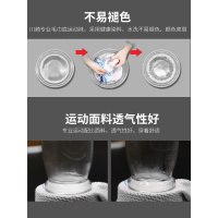 川崎(kawasaki) 羽毛球运动袜子健身跑步篮球加厚毛巾底短中袜透气吸汗 3双装 Q款加厚毛巾底【2黑1白】 均码