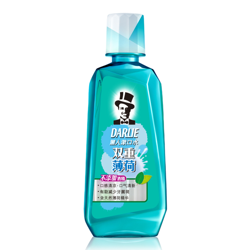 黑人(DARLIE)双重薄荷 漱口水 250ml(CPC除菌配方 清除99%细菌)