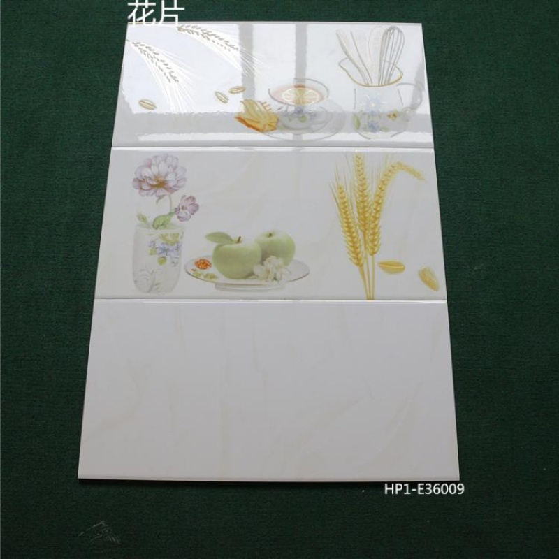 主材瓷砖3D喷墨釉面砖厨房卫生间墙砖300*600冰川白不透水瓷片壹德壹