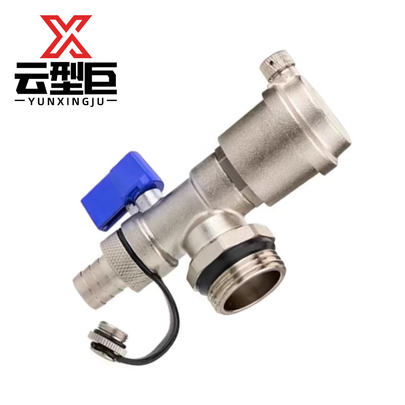 云型巨 地暖分水器暖气片放水阀门 地热分水器放水阀排水排气排污阀门 1寸 单位:个高清大图