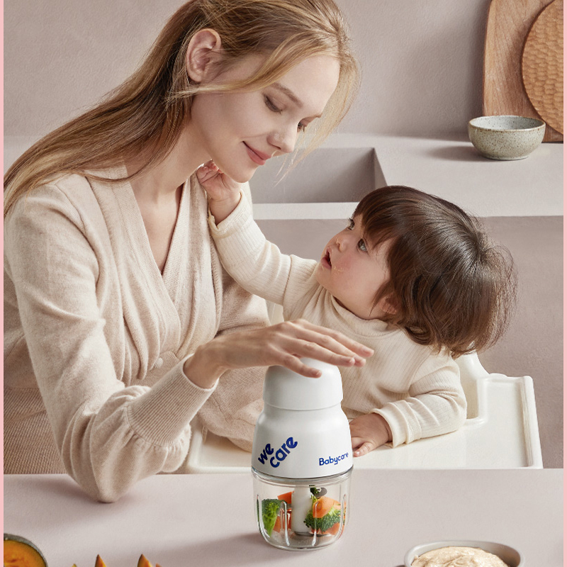 babycare宝宝多功能搅拌机辅食机婴儿辅食工具料理机宝宝辅食神器便携萨洛恩红