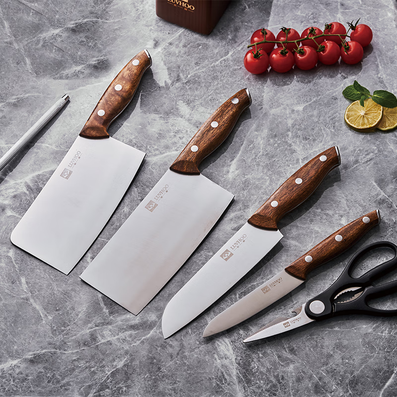 朗赫 梨木传香刀具七件套 LH-GJ30高清大图