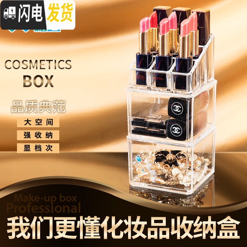 三维工匠棉签盒防尘化妆棉海绵化妆品收纳盒棉签小盒盖子梳妆台桌面棉片棉高清大图