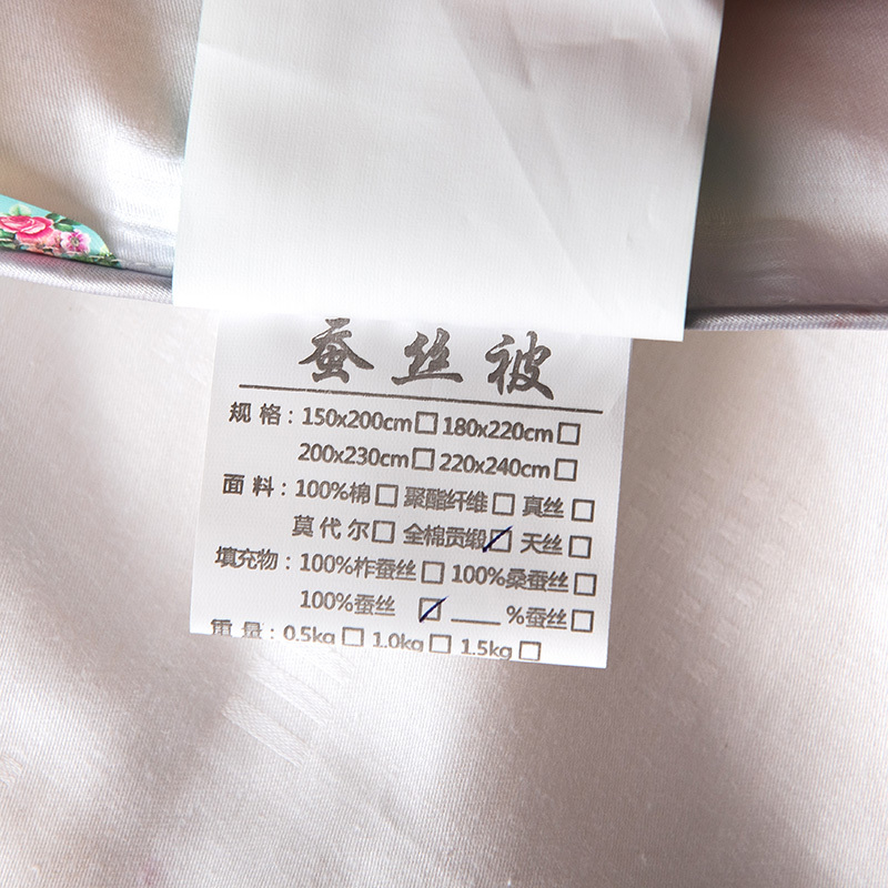 臻梦圆 MYB1050梦圆纯蚕丝子母被 200x230cm*2