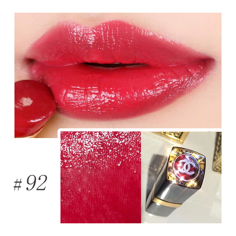 香奈儿口红cocoflash新款闪亮唇膏3g92号抖音推荐coco92号显色唇膏