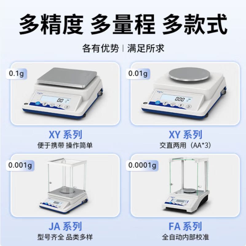 万分之一电子分析天平0.1mg实验室0.0001g天平秤高精度千分之一 千分之一量程500g精度0.001g图片