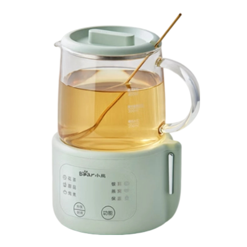 小熊(Bear)小型一人养生壶迷你养生杯 煮茶恒温烧水壶 办公室杯子0.4L 全玻璃壶 YSH-F04E1高清大图