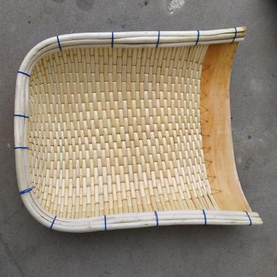 手工簸箕柳编藤编簸箕单个农家竹编簸箕家用竹制品竹筛子柳编簸箕 白色32*28
