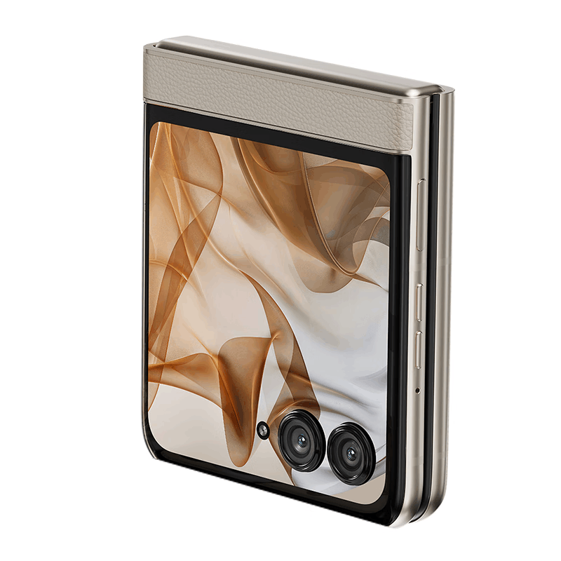 摩托罗拉moto razr 50 大象灰 12GB+512GB 天玑7300X芯片 3.6英寸+6.9英寸双屏 IPX8抗水 30W快充 5GAI手机图片