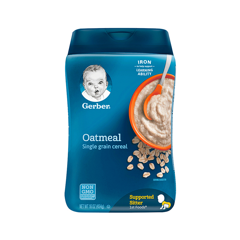 嘉宝（Gerber）米粉辅食燕麦米粉 1段 454g/罐装 6个月以上