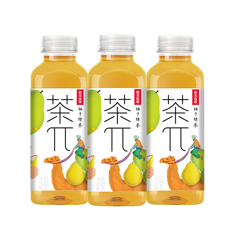农夫山泉 茶π柚子绿茶500ml*15瓶 整箱高清大图