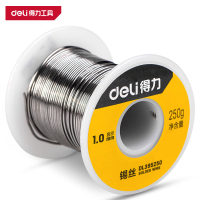 得力（deli）DL395250 锡丝 1.0mm 250g 30%含锡量 银色 1卷