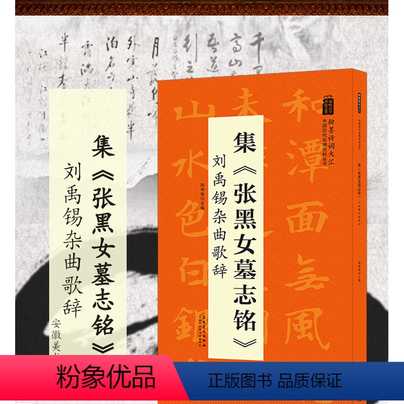 集《张黑女墓志铭》·刘禹锡杂曲歌辞 [正版]中国历代名碑名帖丛书:集张黑女墓志铭张猛龙曹全张迁碑九成宫醴泉铭书谱雁塔圣教