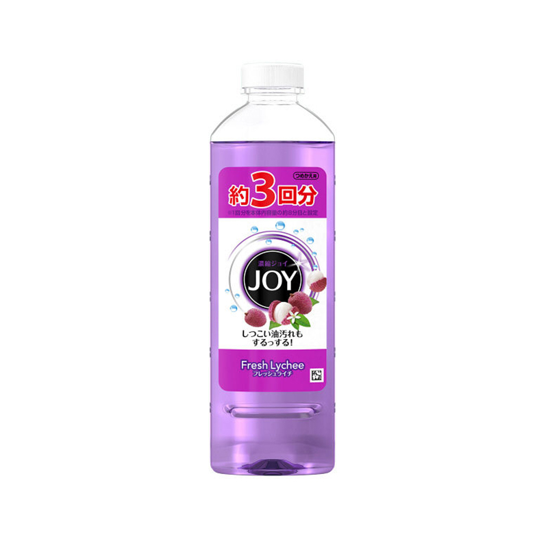 [荔枝果香]宝洁(Procter&Gamble) Joy超浓缩洗洁精洗涤剂 440ml 荔枝香味 去油污440g