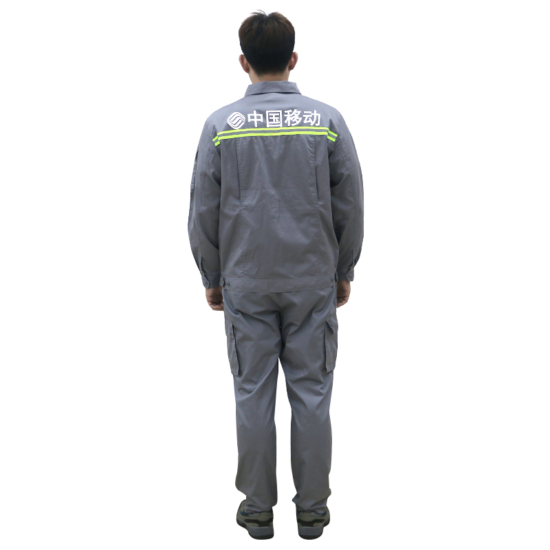 燕舞 YW2019ZYTT5024XJ 防静电工作服 夏季款 155-190 定制商品(计价单位:套) 灰色高清大图